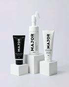 Kit Limpeza + Esfoliação + Hidratação MAJOR - Espuma Massageadora, Esfoliante Facial e Hidratante Facial
