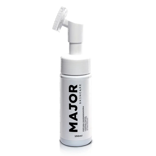 Espuma de limpeza facial Major com escova massageadora 150ml
