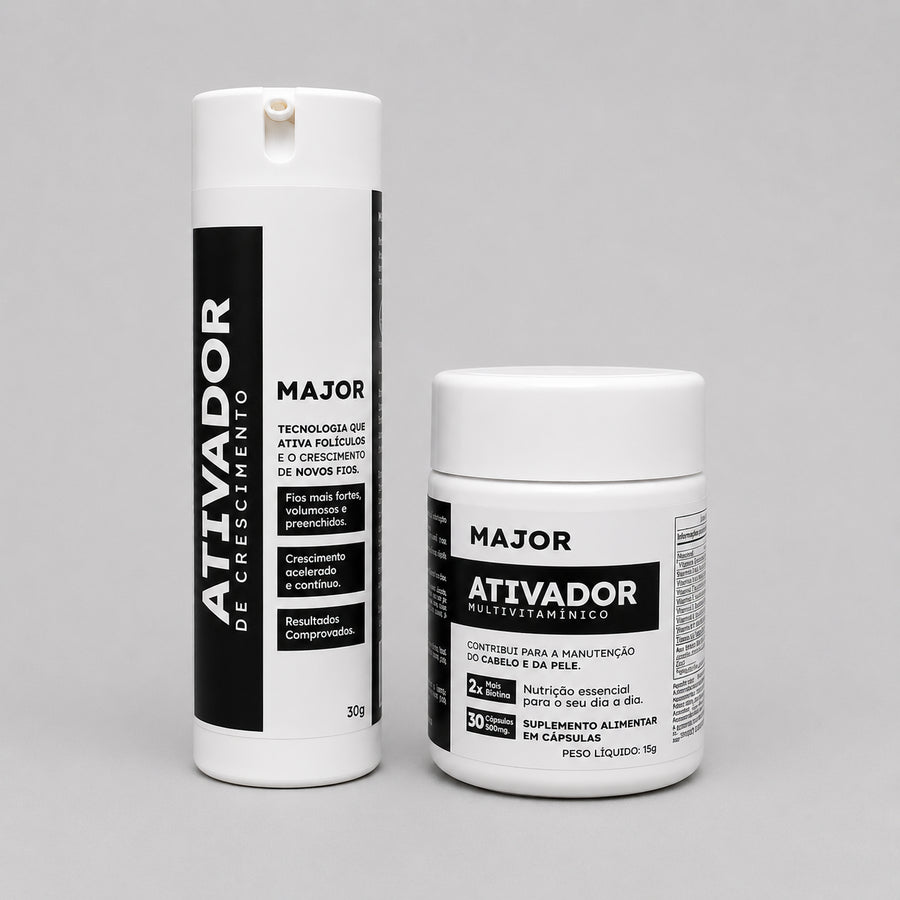 Kit Duo Ativadores de Crescimento -  para Barba e Cabelo