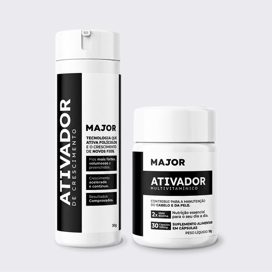 Kit Duo Ativadores de Crescimento -  para Barba e Cabelo